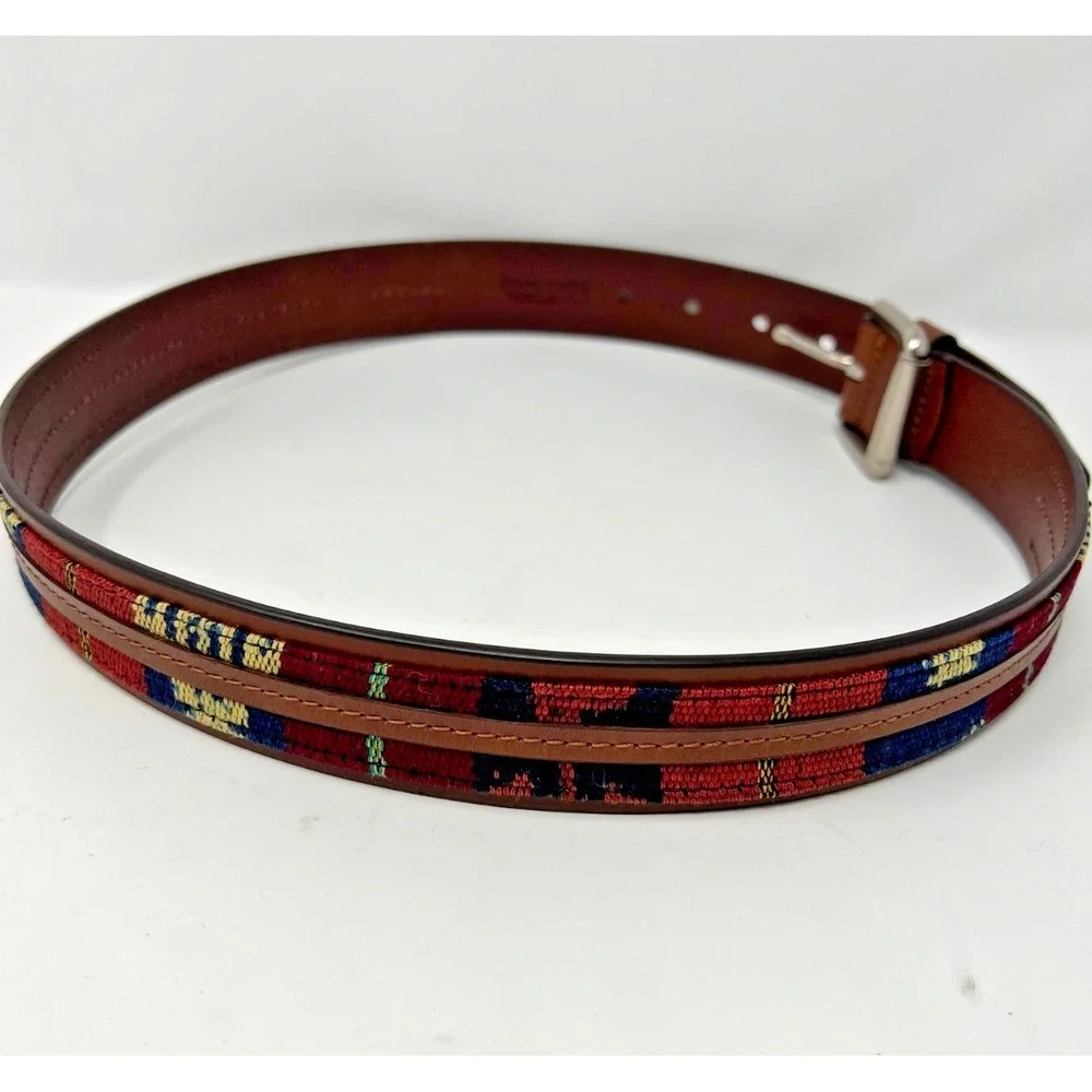 Thomas Bates Belt Mens 30 Brown‎ Leather